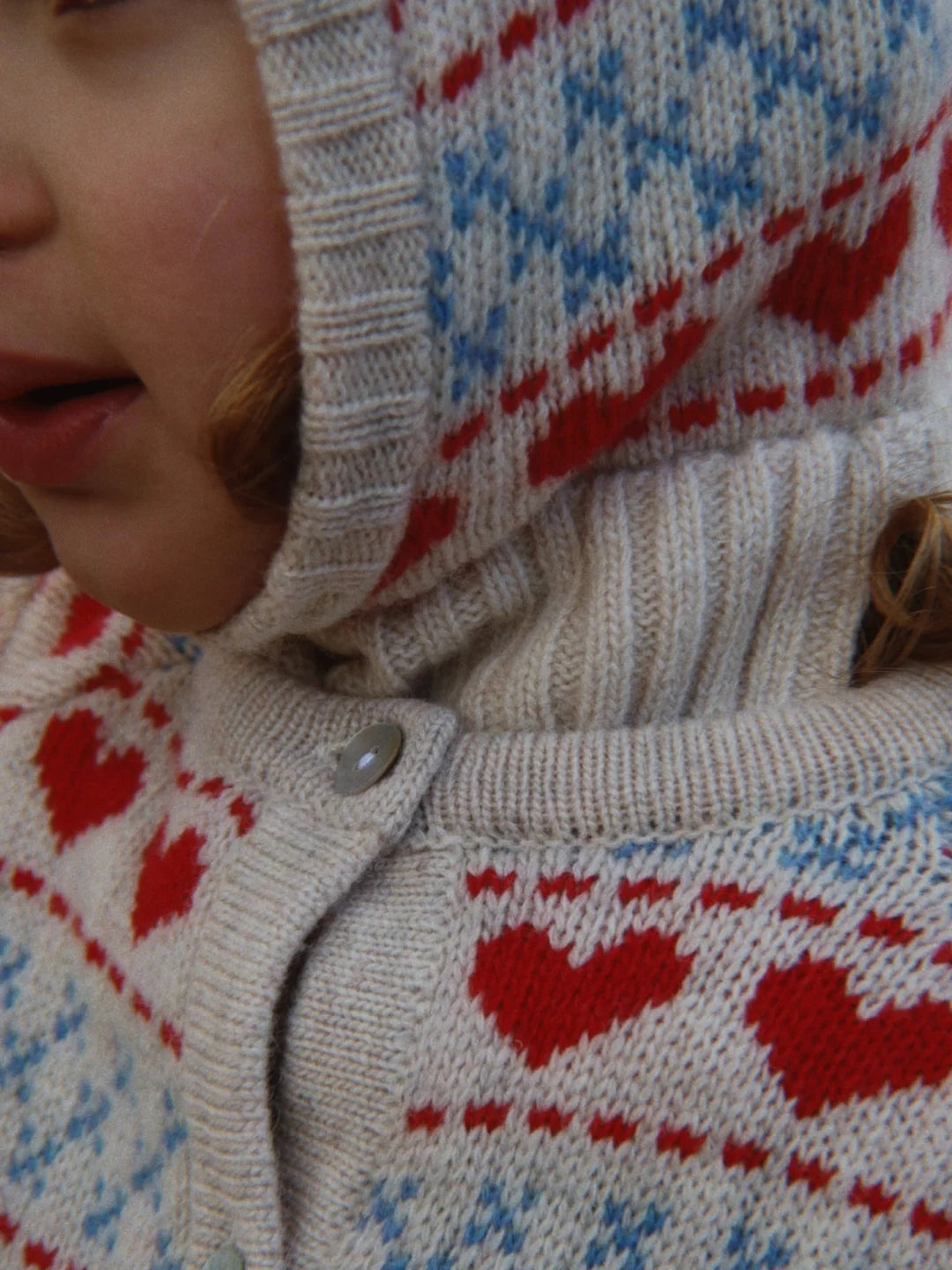 Kids Wool Balaclava Heart, Various Sizes