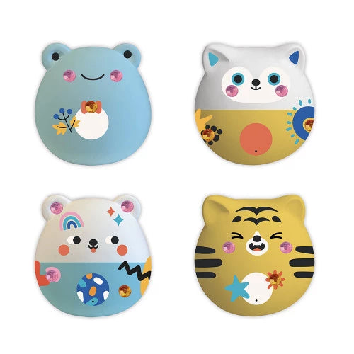 Kreativset, 6 Gipsfiguren zum Verzieren