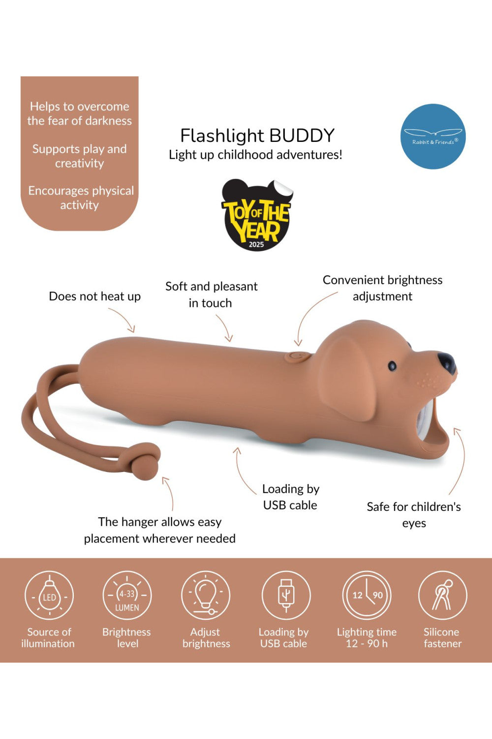 Taschenlampe, Hund