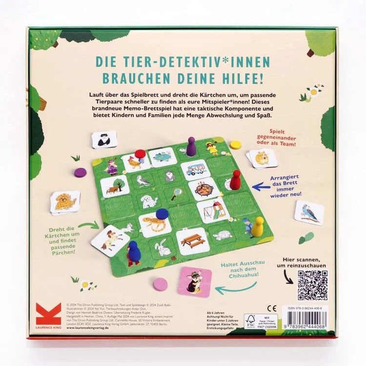 ''Tier-Detektiv*Innen'' Spiel, deutsche Sprache