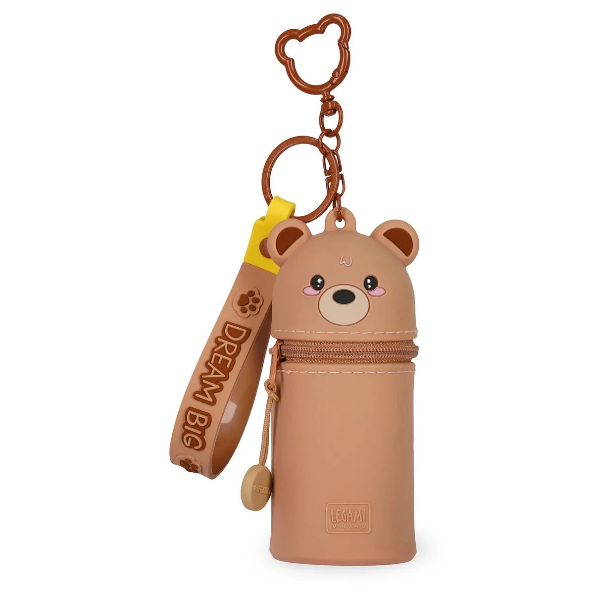 Mini Coin Purse with Keyring, Teddy