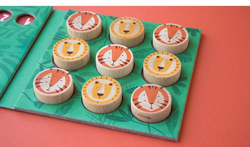 Holzspiel „Tic Tac Toe“