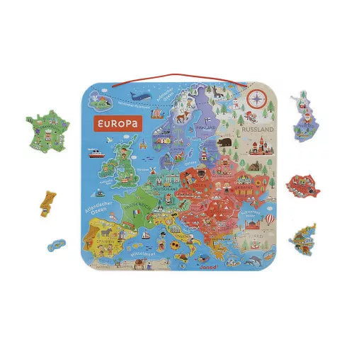 Magnetic European Map, German Edition