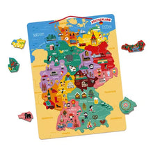 Lade das Bild in den Galerie-Viewer, Magnetische Deutschlandkarte, Deutsche Ausgabe
