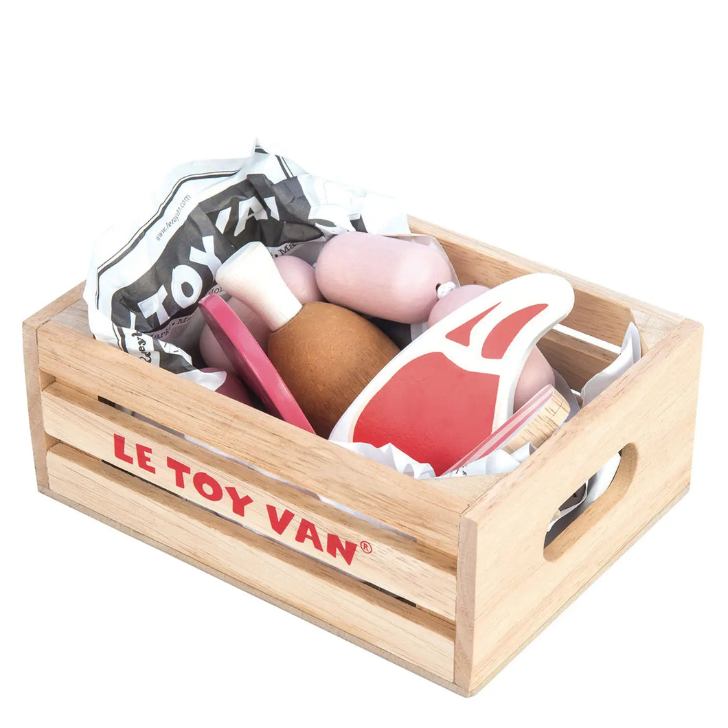 Play Food, Meat Products Market Crate