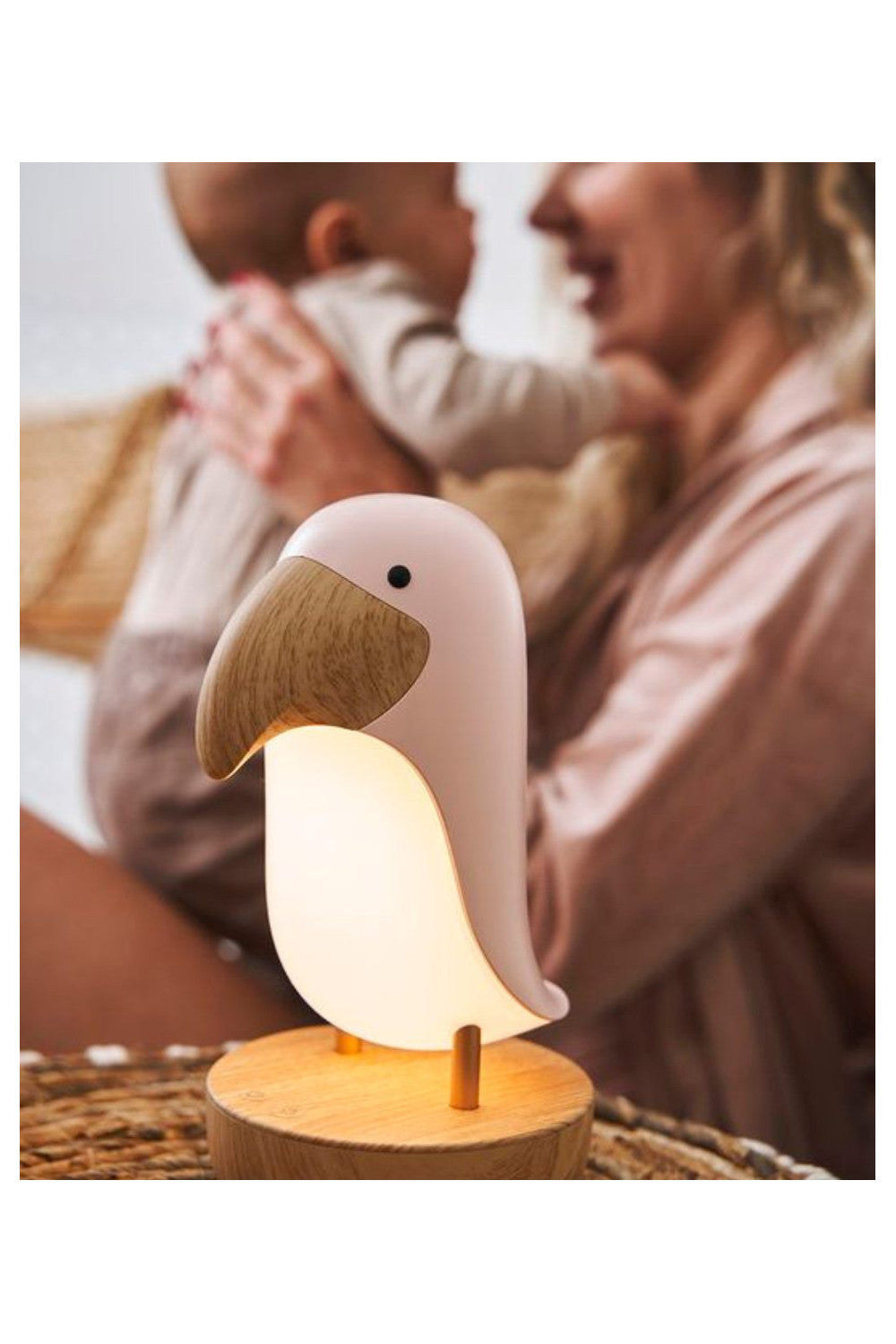 Puffin Lampe und Lautsprecher, Pink