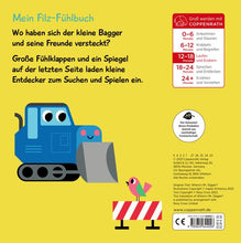 Lade das Bild in den Galerie-Viewer, &#39;&#39;Kuckuck, Kleiner Bagger!&#39;&#39; Sensory Board Book
