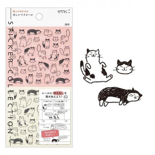 Japanische Sticker, Katzen
