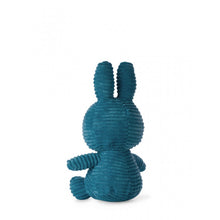 Lade das Bild in den Galerie-Viewer, Miffy Kuscheltier, Miffy Sitzend Eco Corduroy Aviator Blau 23cm
