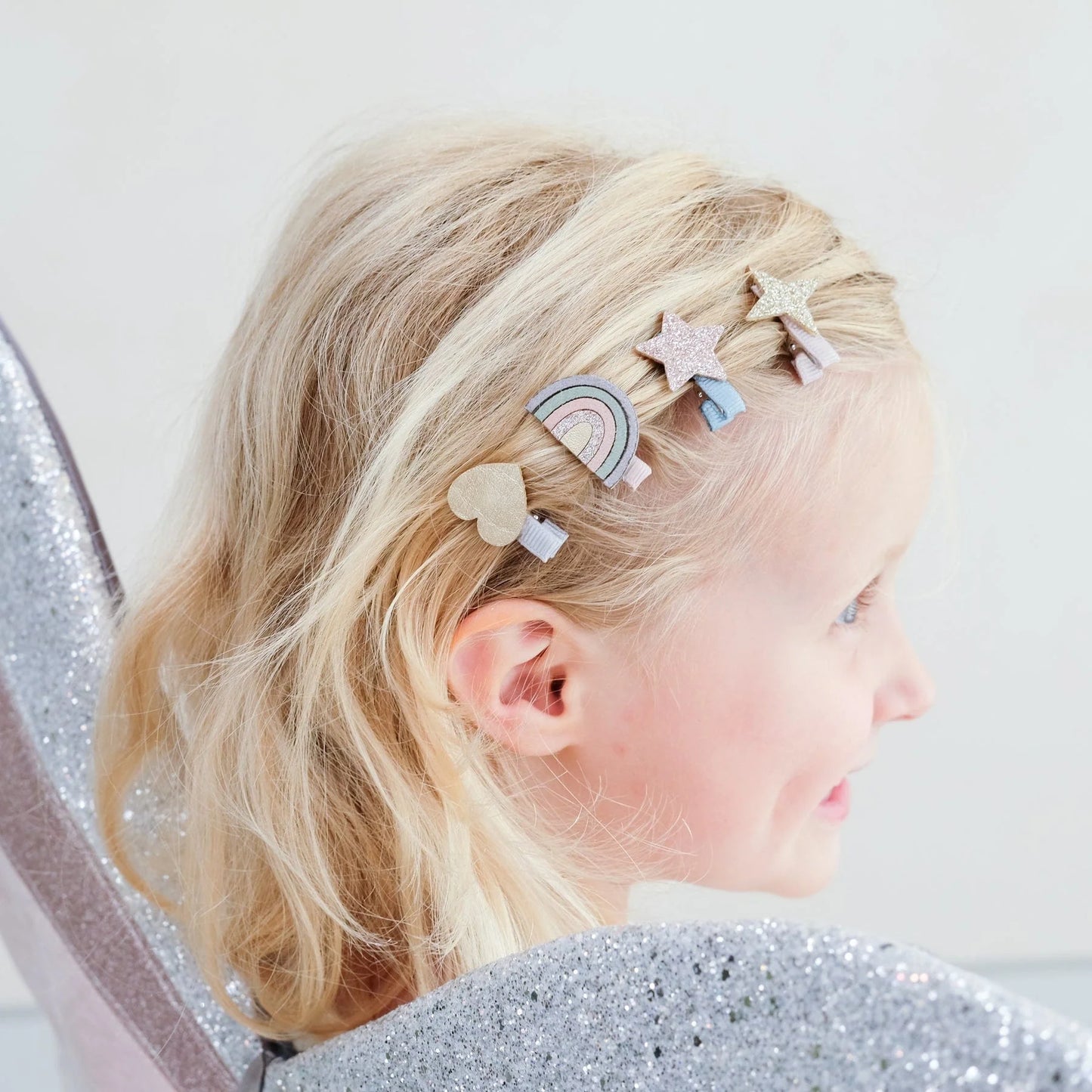 Mini-Haarspangen „Dreamer Over the Rainbow“