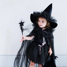 Load image into Gallery viewer, Esmerelda Ruffle Witch Cape
