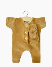 Load image into Gallery viewer, Baby Doll Onesie and Headband Set &#39;&#39;Velour Camel&#39;&#39;
