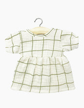 Load image into Gallery viewer, Baby Doll Dress &#39;&#39;Grid, Ecru / Kaki&#39;&#39;
