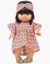 Load image into Gallery viewer, Doll Dress &amp; Headband Set &#39;&#39;Cherries&#39;&#39;
