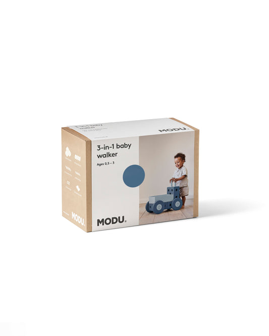 MODU 3-in-1 Baby Walker, Deep Blue / Sky Blue