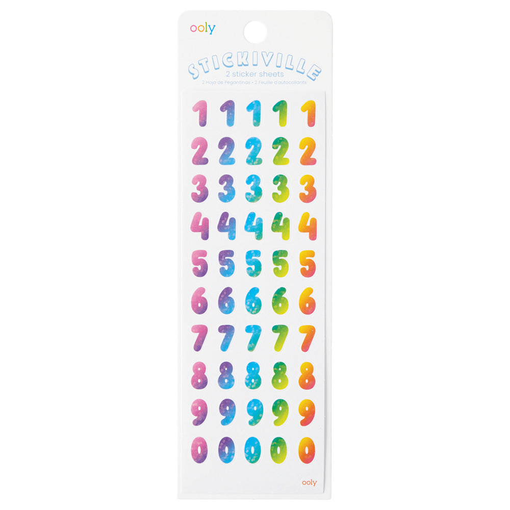 Sticker Set ''Rainbow Numbers''