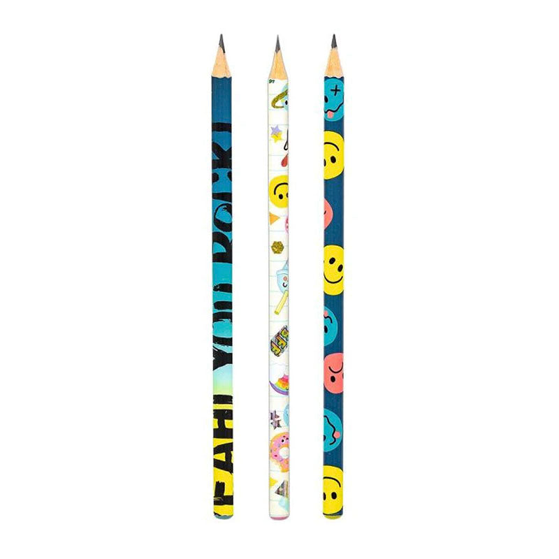 Buntstifte Set, Glücklicher Tag 3er Pack Blau