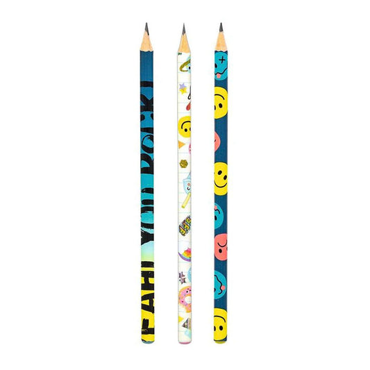 Buntstifte Set, Glücklicher Tag 3er Pack Blau