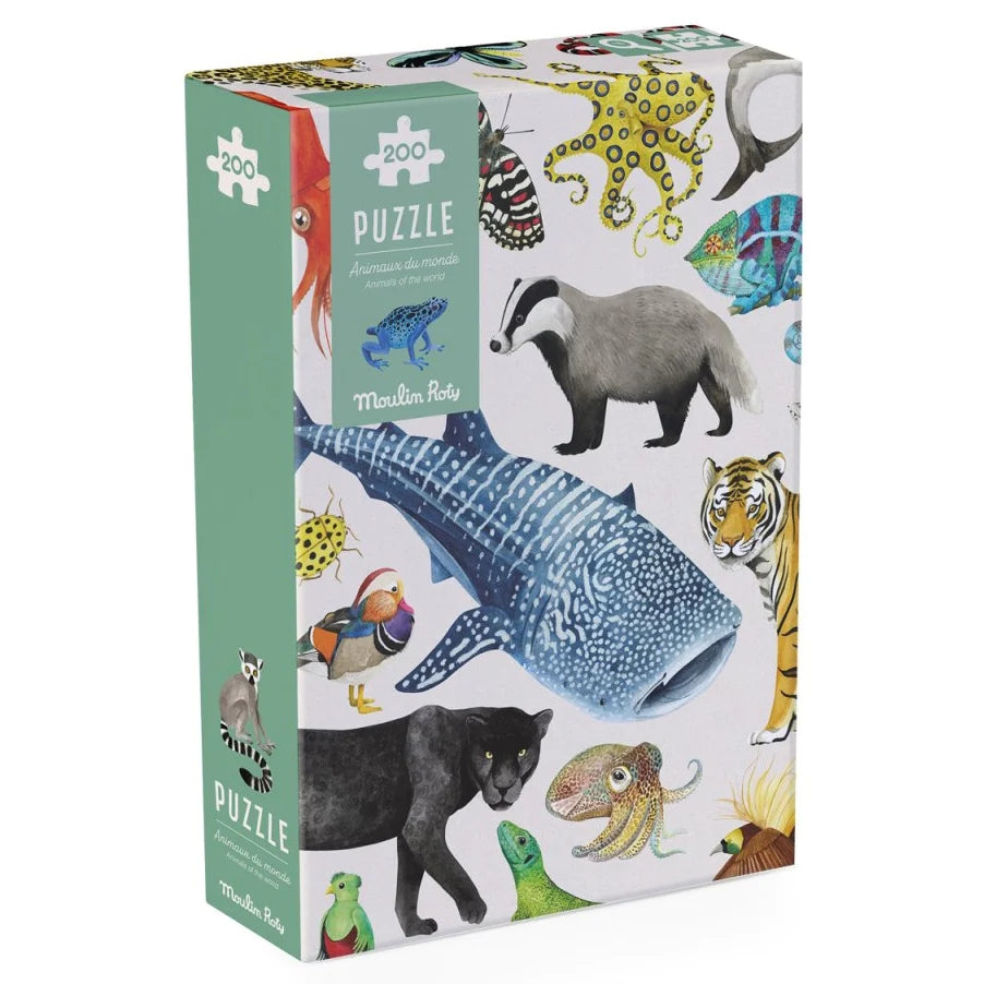 Puzzle ''Animals of the World'' 200 Pieces