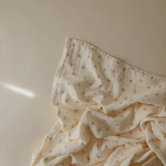 Swaddle Organic Muslin Cloth, Bows