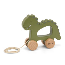 Lade das Bild in den Galerie-Viewer, Nachziehspielzeug aus Holz „Dino“
