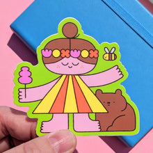 Load image into Gallery viewer, Vinyl Sticker, Nature Girl
