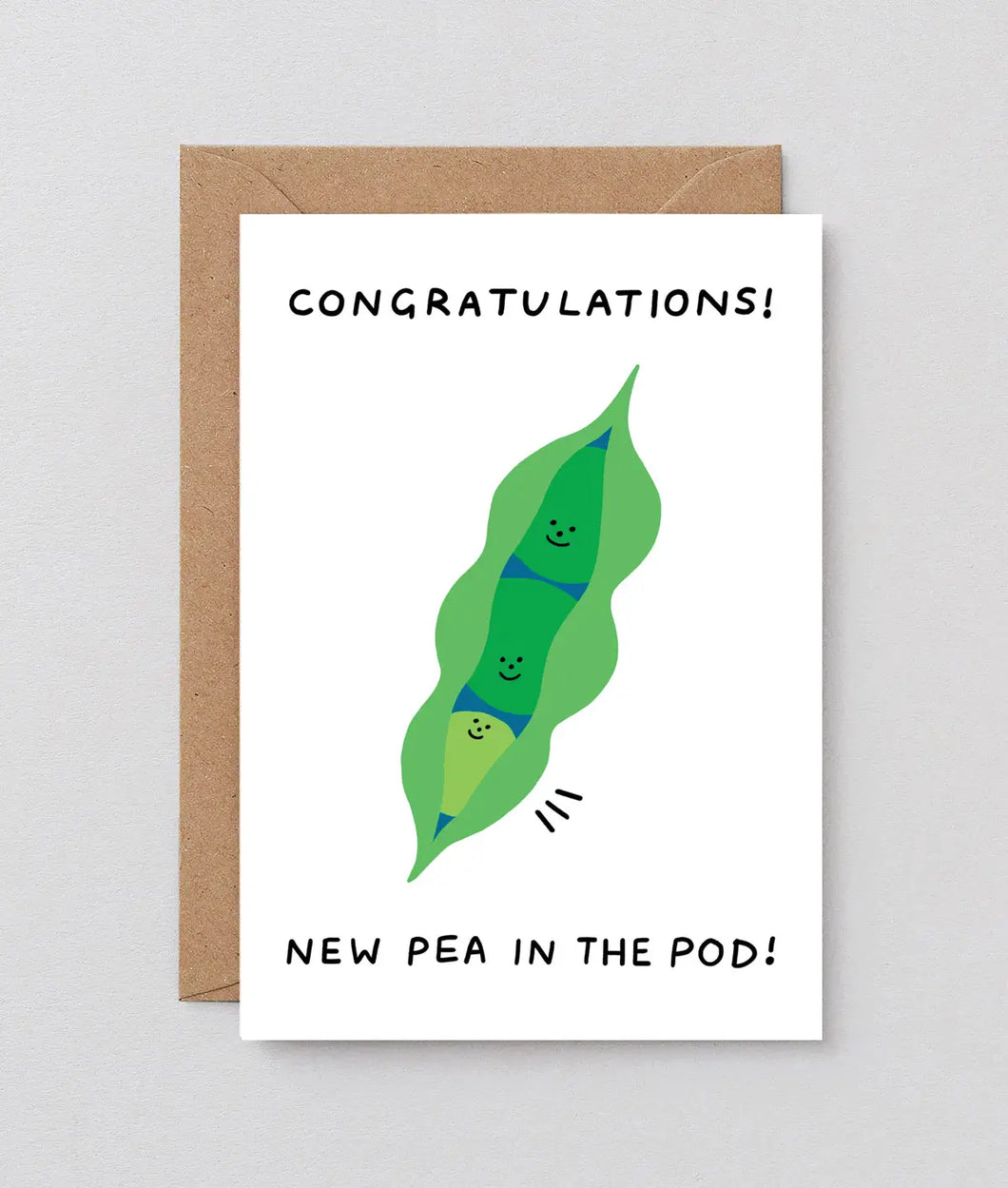 ''New Pea in the Pod'' Baby Card