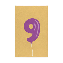 Load image into Gallery viewer, Balloon Number Postcard, Various
