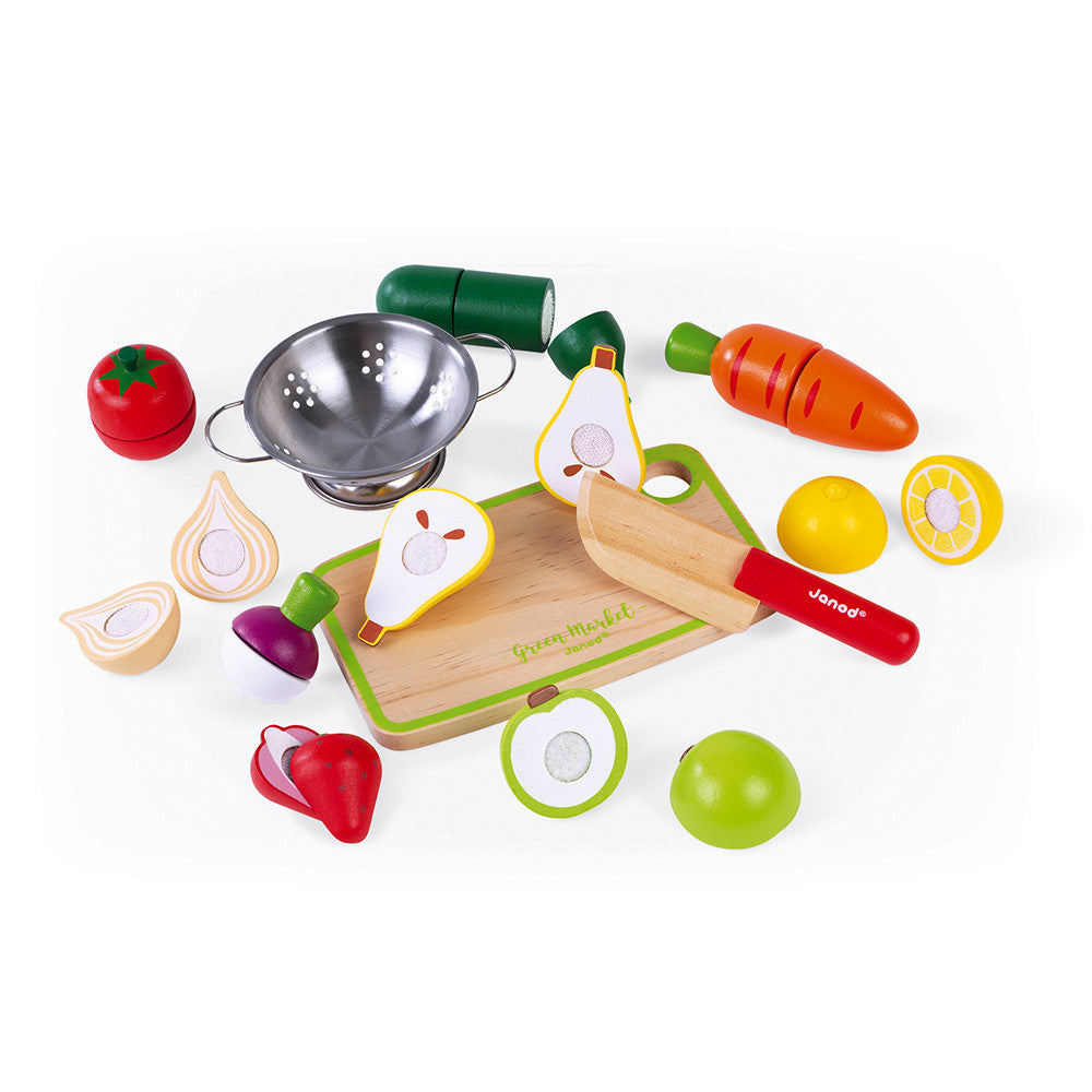 Play Food, Fruit & Vegetables Crate & Accessories