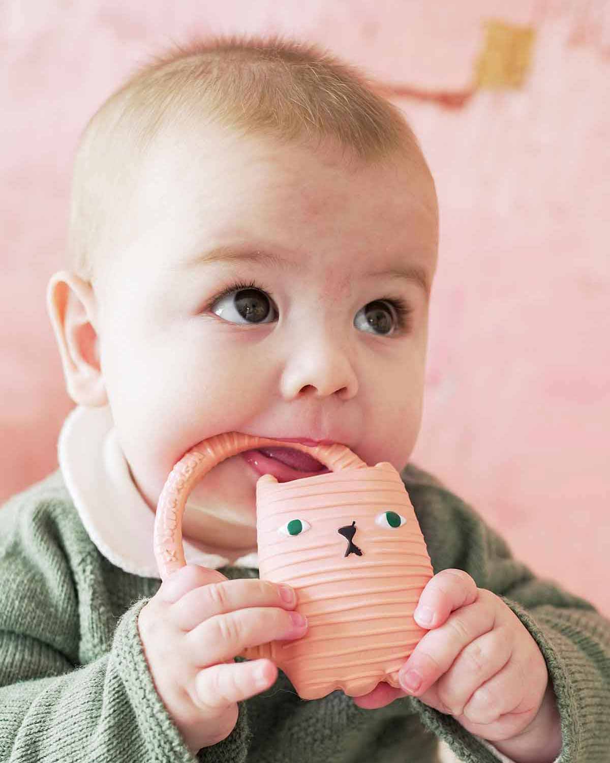 Baby-Beißring „Ginge die Katze“