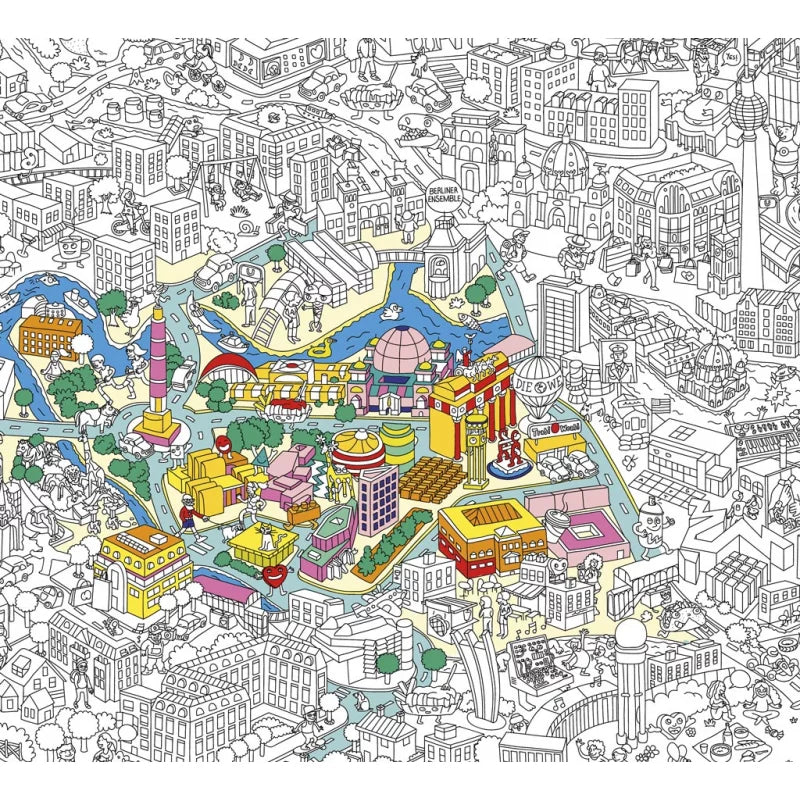 OMY Giant Colouring Poster 70 x 100, Berlin