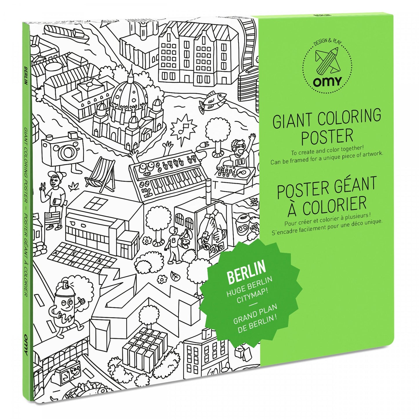 OMY Giant Colouring Poster 70 x 100, Berlin