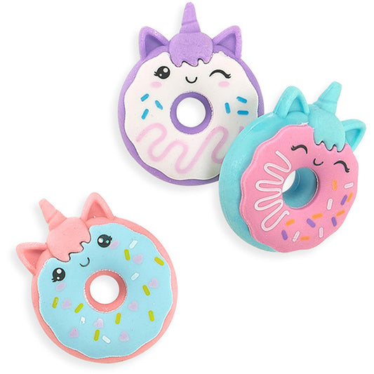 Radiergummis mit Vanilleduft „Einhorn-Donuts“