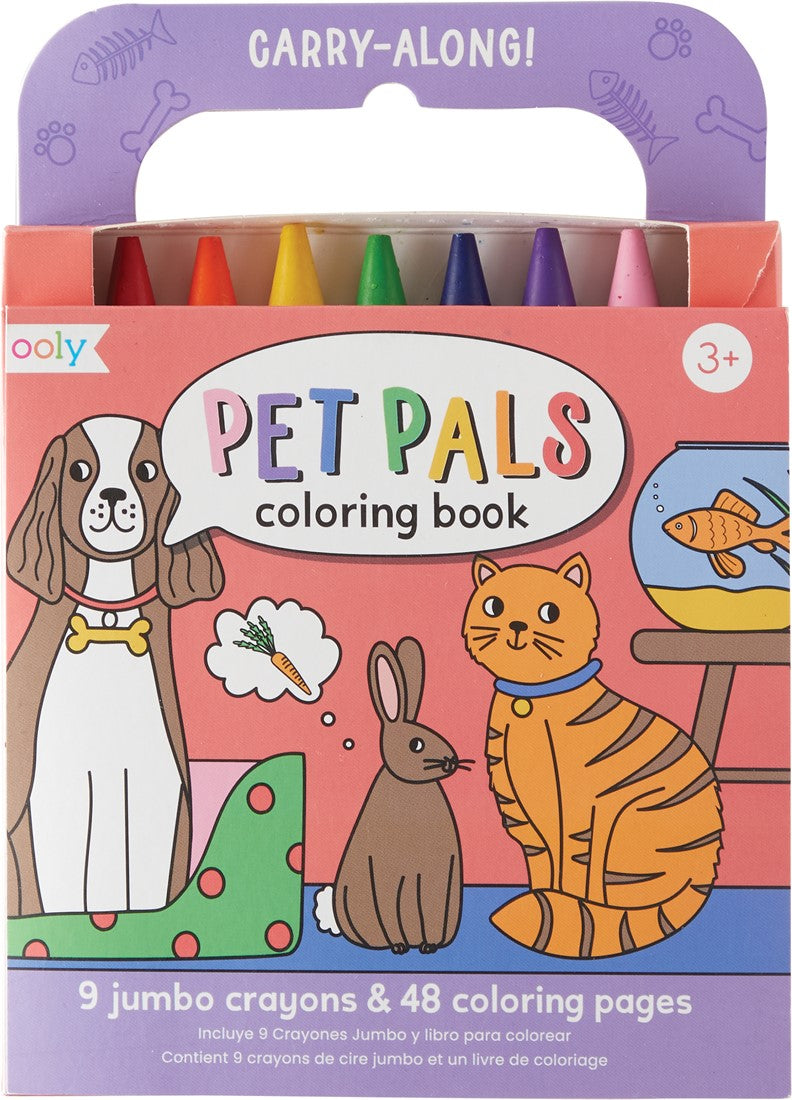 Colouring Book and Jumbo Crayons Set ''Pet Pals''