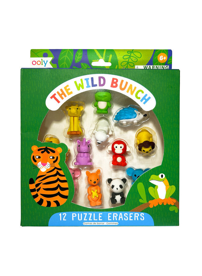 Die Wilde Bande, 12 Puzzle-Radiergummis