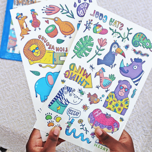 Temporäre Tattoos „Party Animals“