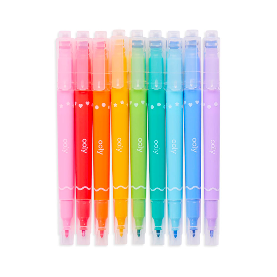 Confetti Stamp Double-Ended Markers