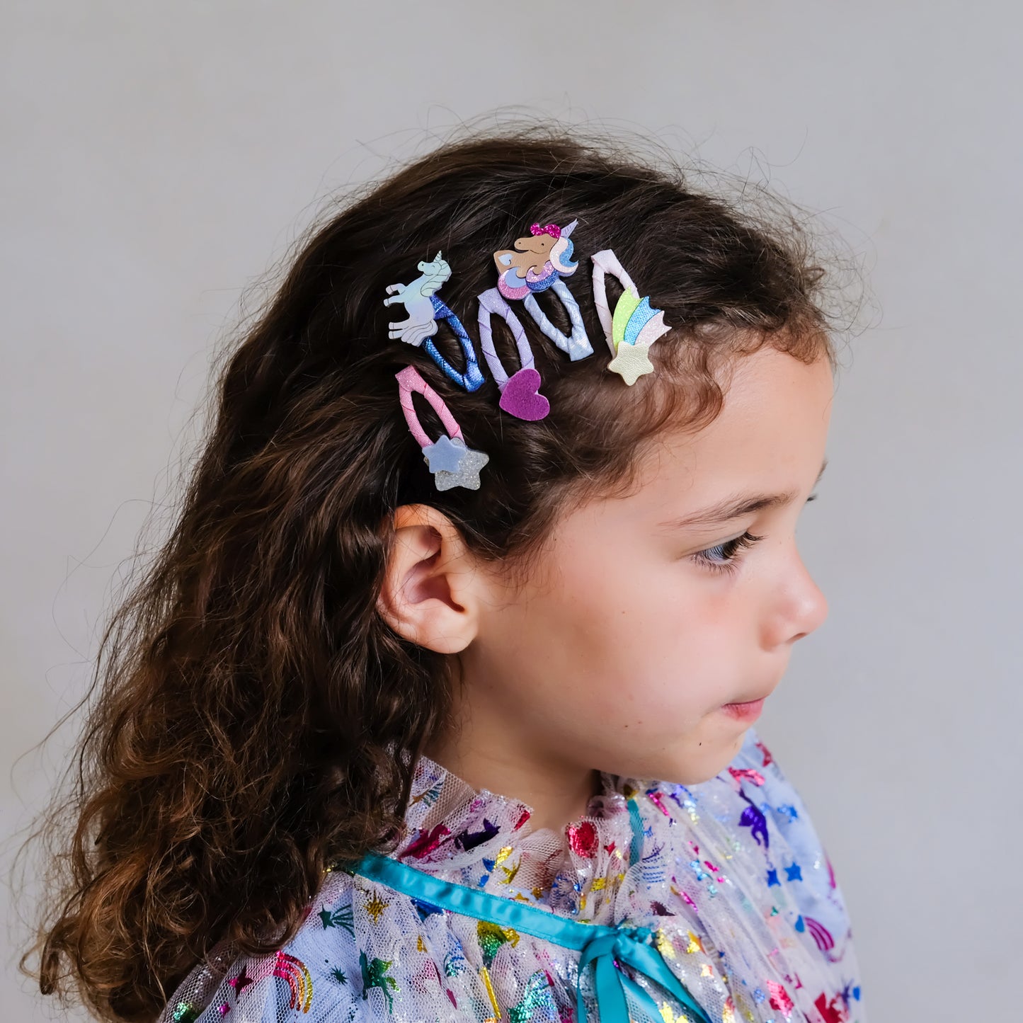Mini Hair Clips, Unicornland