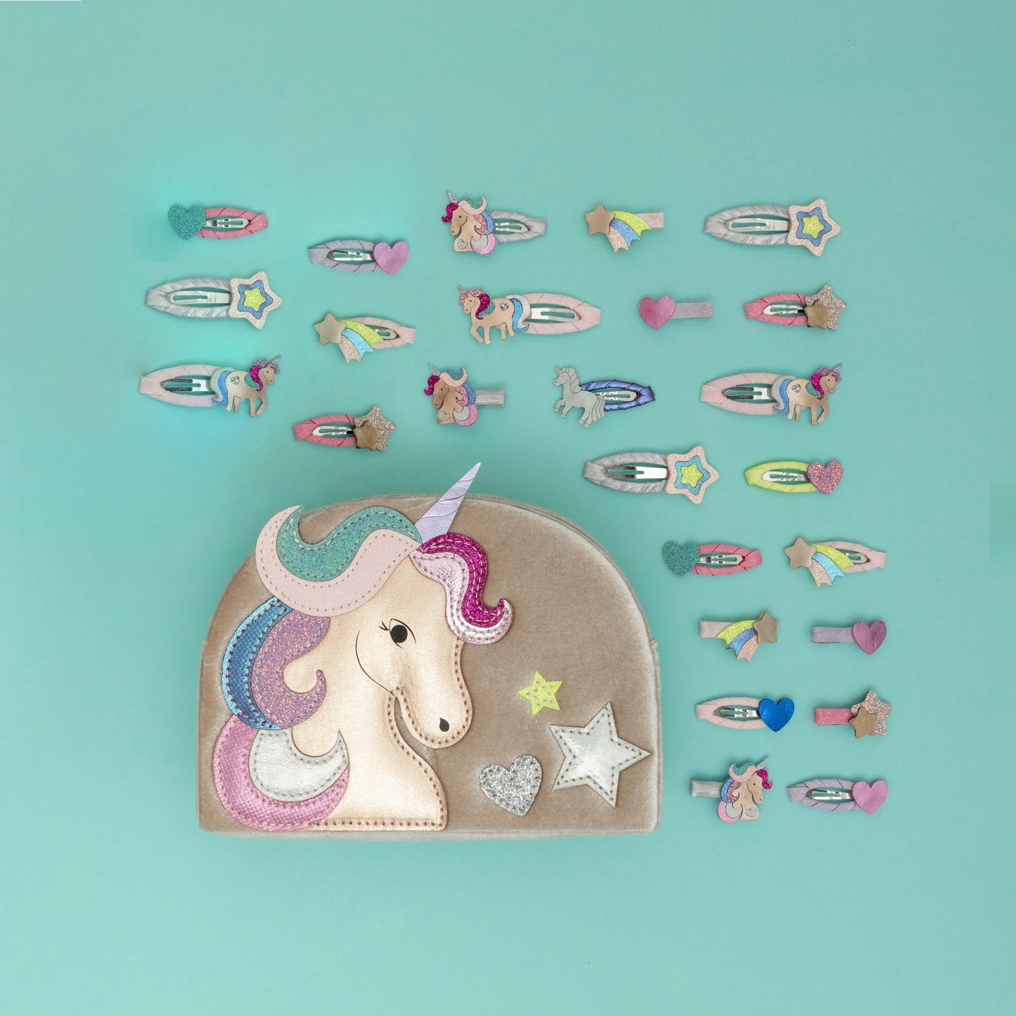 Mini Hair Clips, Unicornland