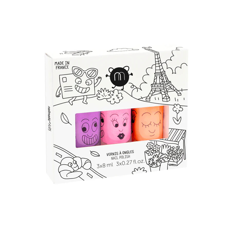 Nail Polish Set of 3, Paris