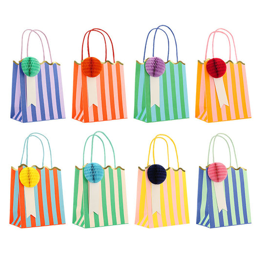 Partytasche, gestreift