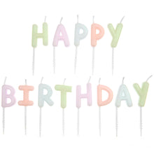 Load image into Gallery viewer, Happy Birthday Candles &#39;&#39;Pastel&#39;&#39;
