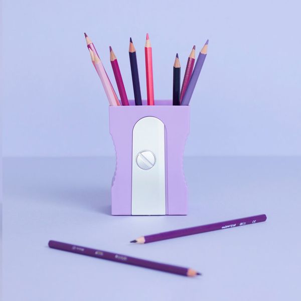 Desk Tidy, Pencil Sharpener Purple