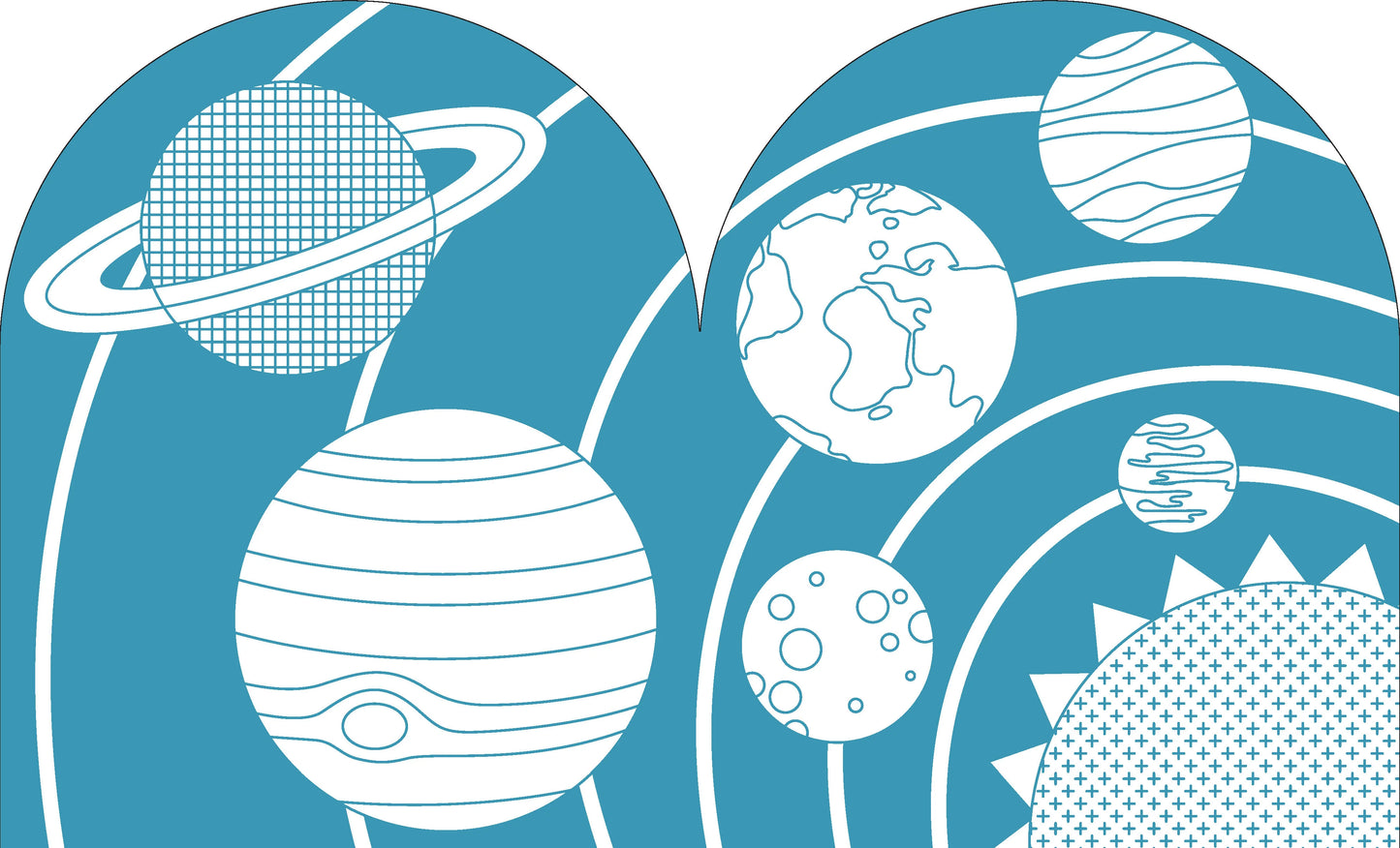 Colouring Book with Sitckers, Outer Space