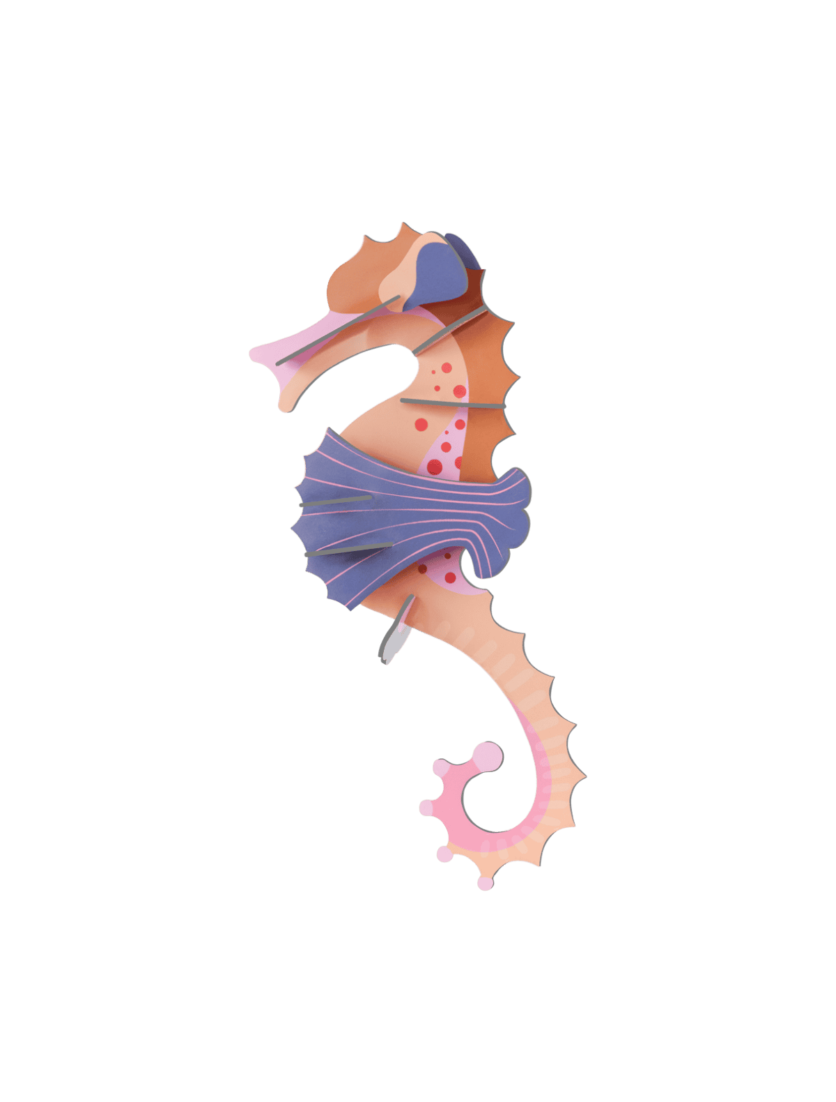Studio Roof, Pink Seahorse Decoration