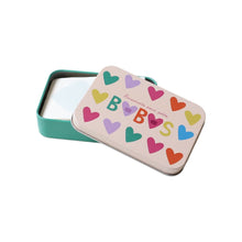 Load image into Gallery viewer, Bandages in Cute Tin, Multicoloured Hearts
