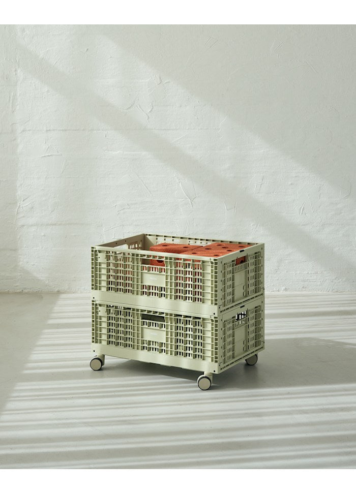 MODU Aufbewahrungsbox mit Rollen, Grün