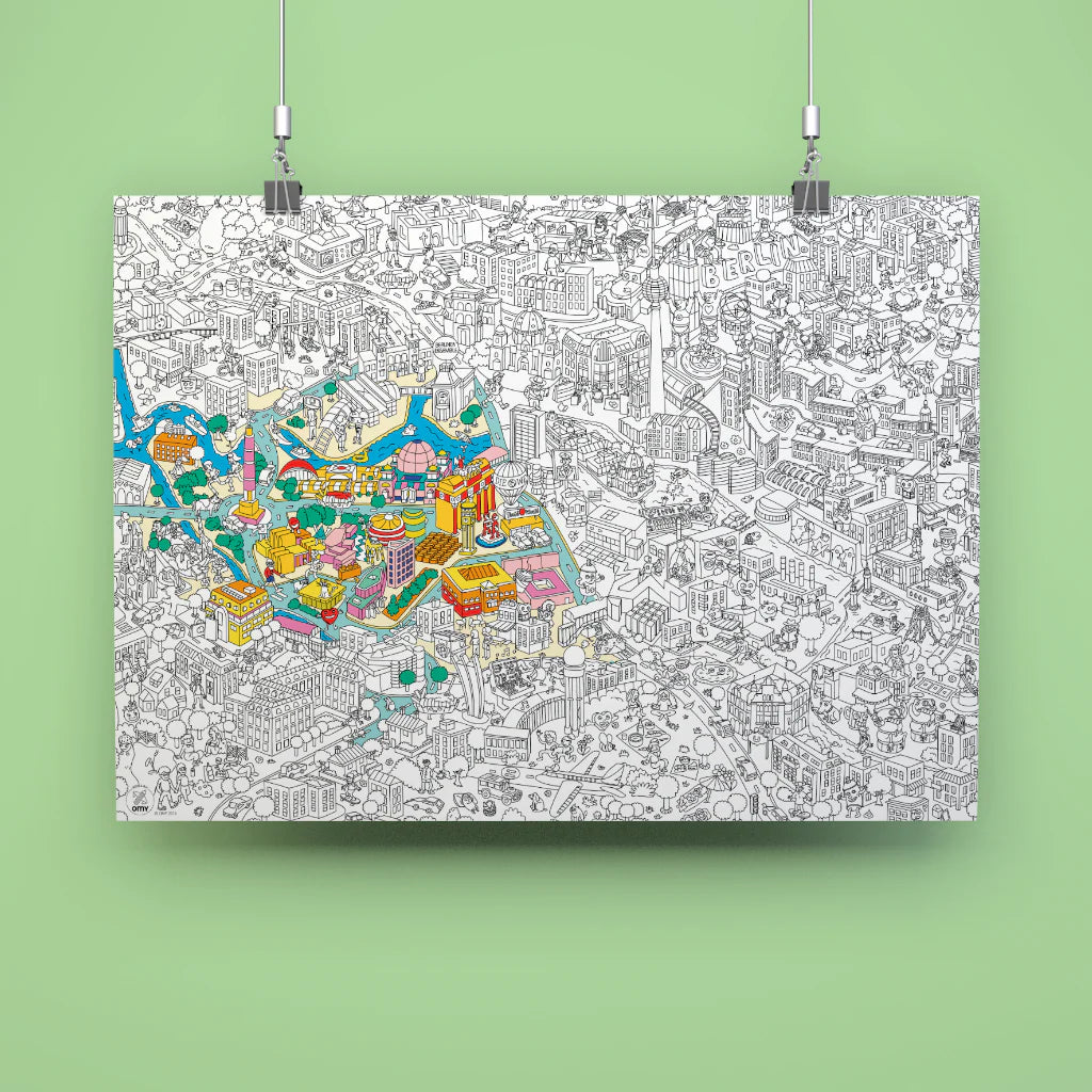 OMY Giant Colouring Poster 70 x 100, Berlin