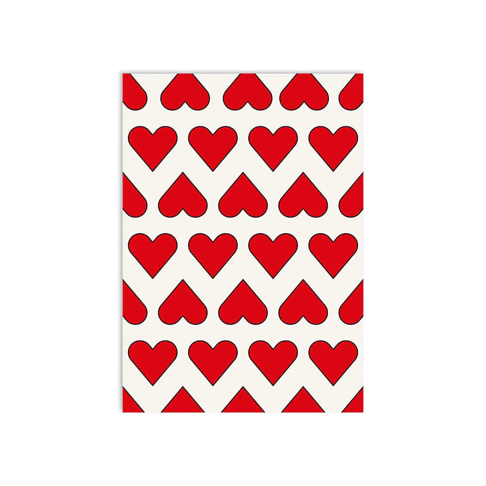 „Hearts“ Postkarte