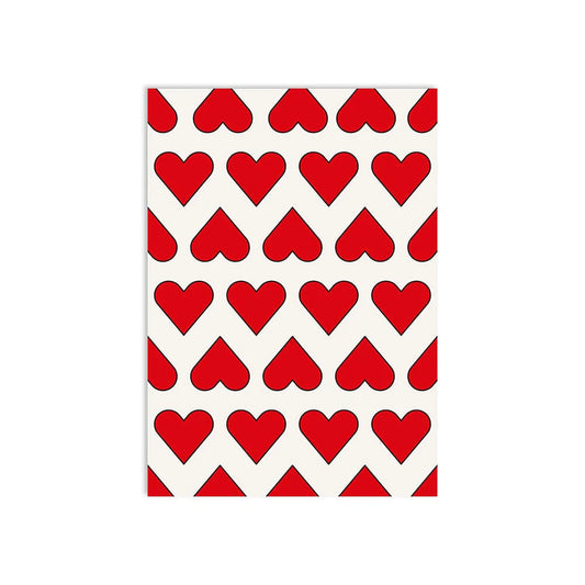 „Hearts“ Postkarte